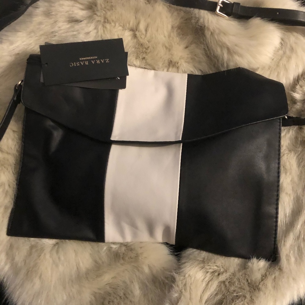 ZARA TWO TONE CROSS BODY/ CLUTCH BAG